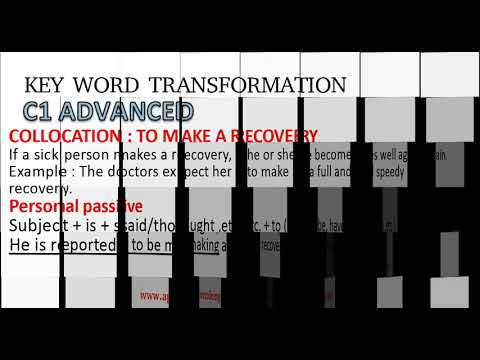 C1 Advanced - Key Word transformation exercise #5
