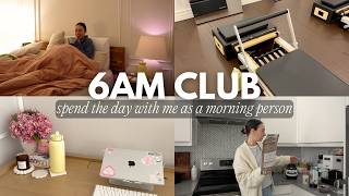 healthy & wealthy vlog: productive 6am day in my life ☀️🩷 reformer pilates, work day, sewing project