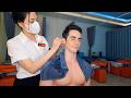 ASMR 19 Relaxing Vietnamese Barbershop Massage Ear Cleaning Shave 66 Min Full Service