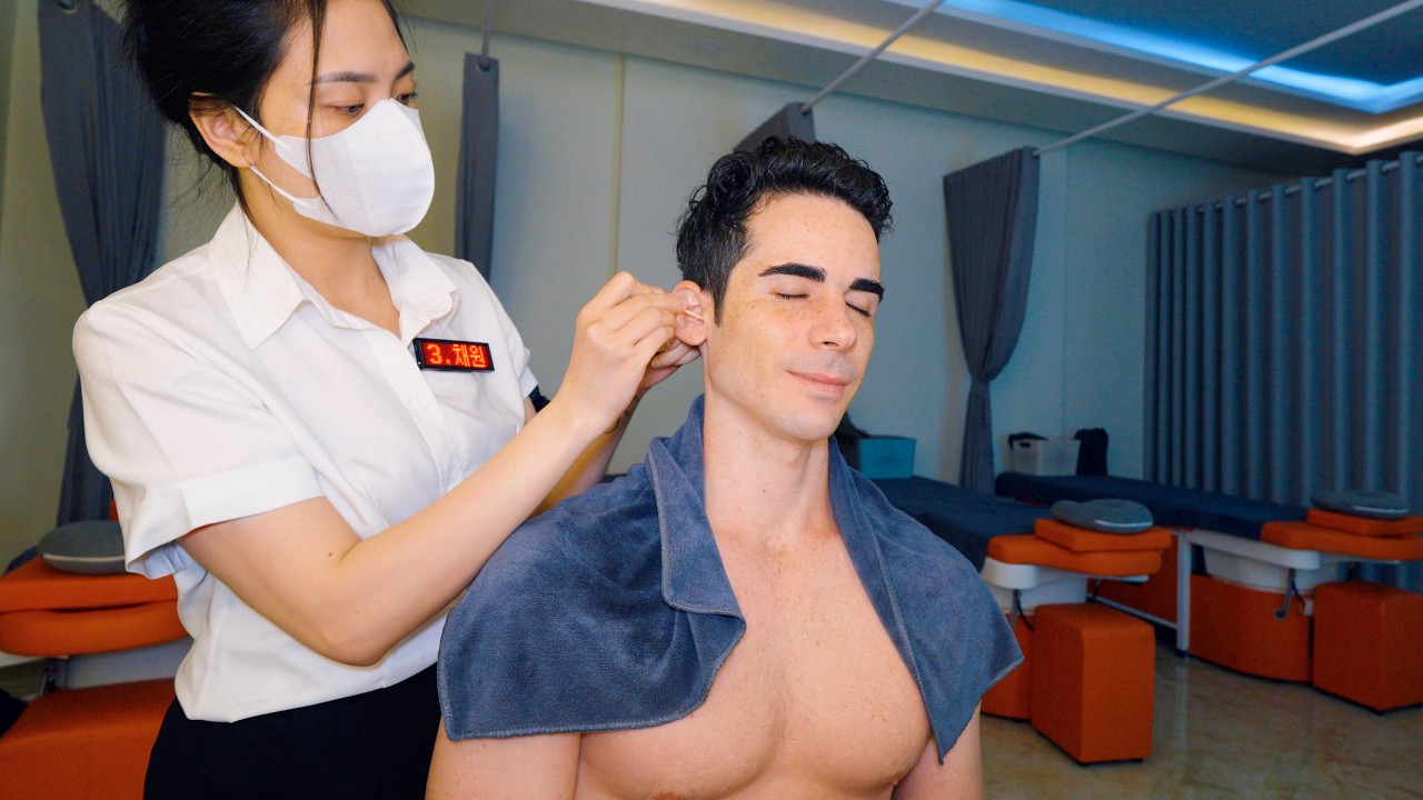 ASMR: $19 Complete Barbershop Experience in Vietnam | Shave, Massage, Ear Cleaning | No Talking