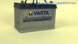 Varta 6СТ-95 BLUE dynamic G3 (595402080) - відео 1