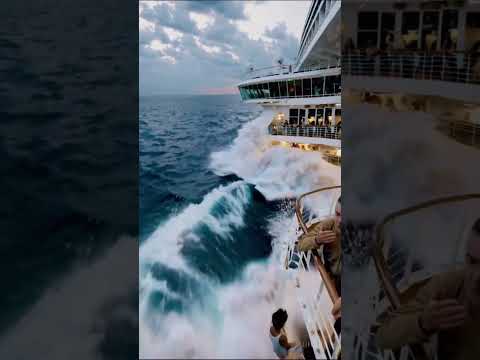 Tsunami During a Cruise Trip🌊😱