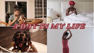 A DAY IN THE LIFE : WW, DOING GENESIS HAIR, TRYING YOGA