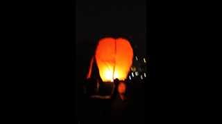 preview picture of video '2013 Diwali Night: Lighting Lanterns atop Moulali Hill Secunderabad'