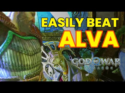 How to Easily Beat Alva -  Dark Elf Boss Fight - God of War Ragnarok