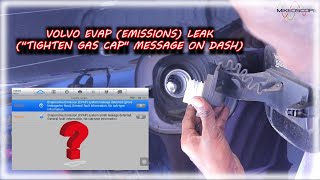 2016 Volvo S60 T5 Inscription EVAP/Emissions Leak (Tighten Gas Cap Dashboard Message)