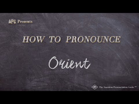 How to Pronounce Orient (Real Life Examples!)