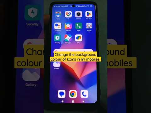 Change the background colour of icons in mi mobiles #youtubeshorts #mi #backgroundcolour #shorts