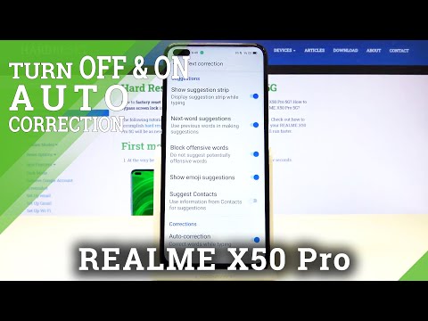 How to Enter all Typing Options in Realme X50 Pro – Access Text Correction Features