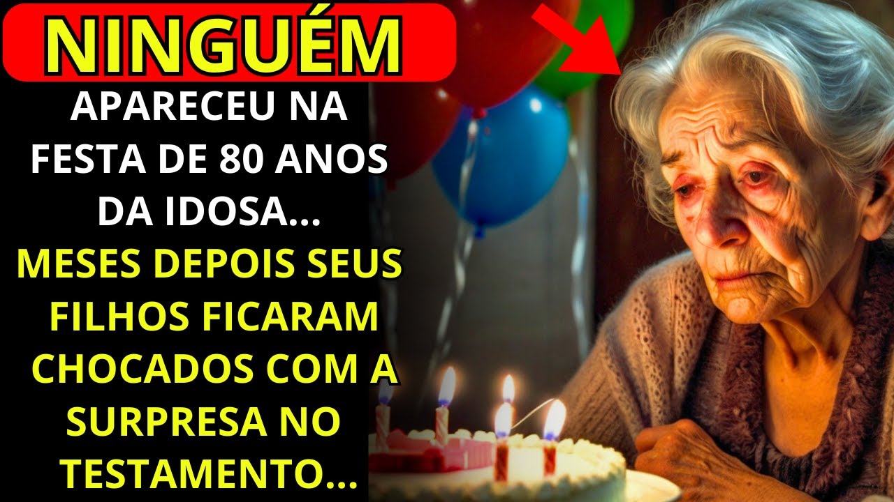 NINGUÉM FOI NO ANIVERSÁRIO DA IDOSA... MESES DEPOIS OS FILHOS FICAM CHOCADOS COM O TESTAMENTO ...