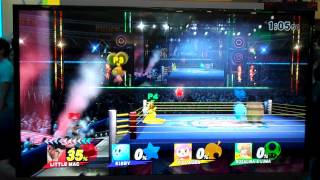 Smash Bros. Wii U - Punch-Out Stage Gameplay (E3 2014)