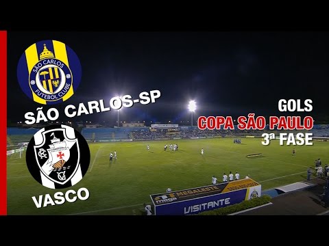 Gol - São Carlos 1 x 0 Vasco - Copa São Paulo - 12/01/2017