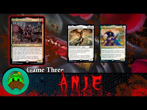 Anje Maid of Dishonor versus Sephara and Sythis | Casual Commander Gameplay