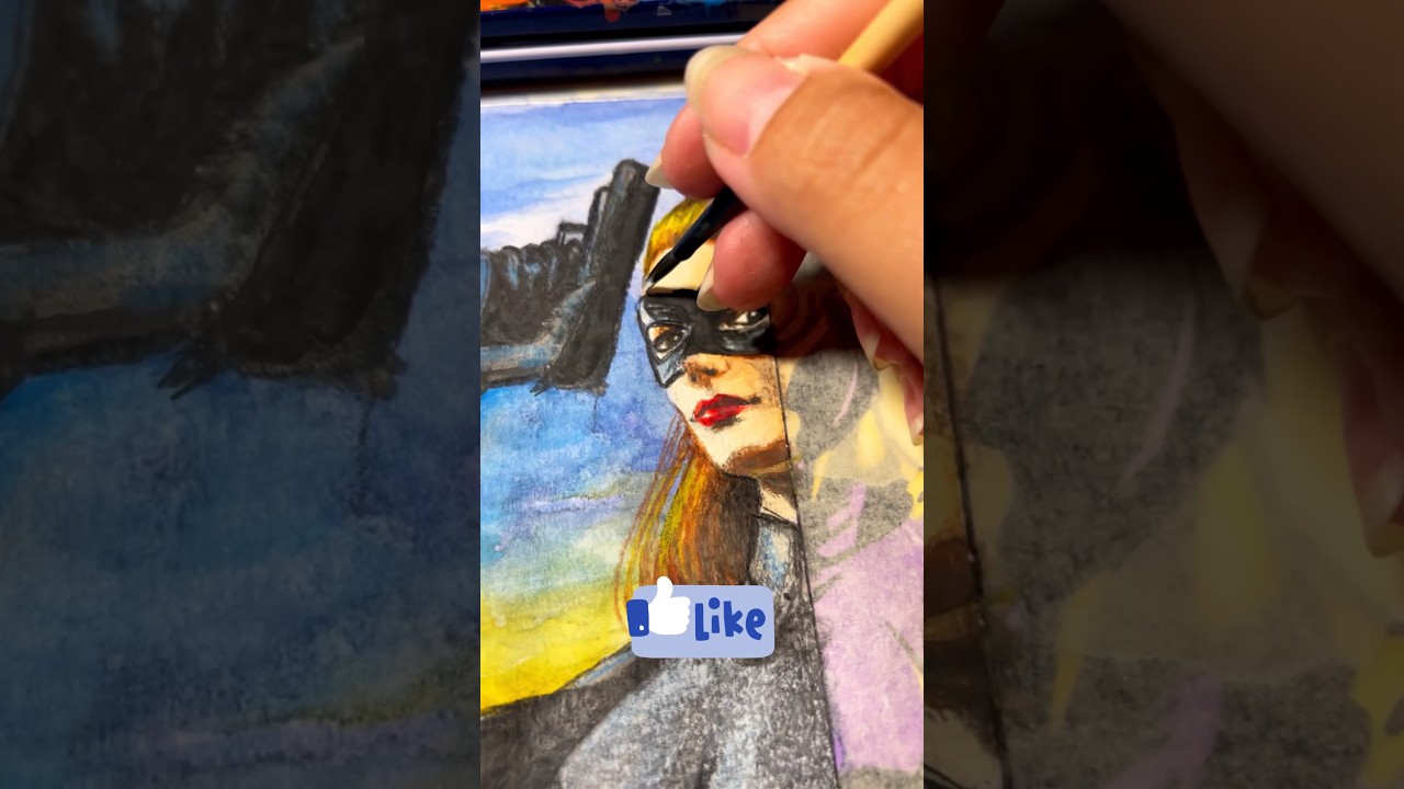 Draw Catwoman 🐾 movie vs comic 🤯 | ART | #catwoman #batman #comic #movie