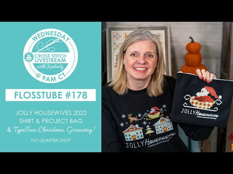 LIVE: Prim Stitch Series Trunk Show, Jolly Housewives 2022 & TypeFace Giveaway ! - FlossTube #178