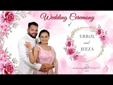 Wedding Ceremony Of ERROL and JEEZA