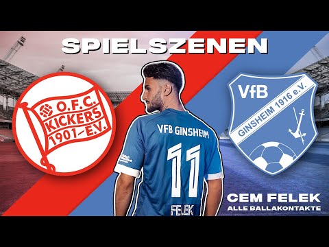 CEM FELEK - KICKERS OFFENBACH - SPIELSZENEN (alle ballkontakte)