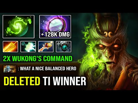 TRULY EPIC GAME Double Wukong's Command +128K Damage Refresher Orb Monkey King Vs TI Winner PL DotA