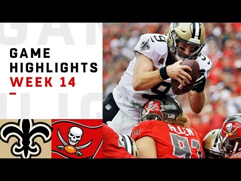 Saints vs. Buccaneers Week 14 Highlights | NFL 2018