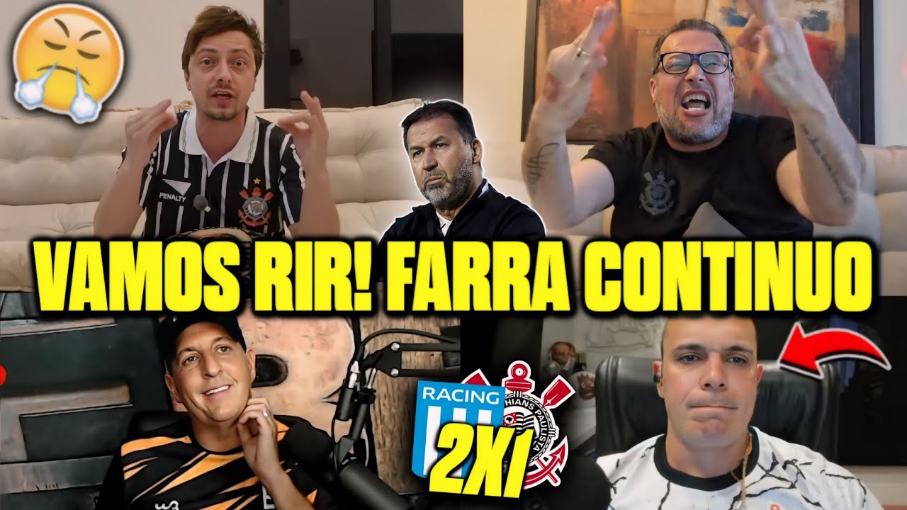 VAMOS RIR?! REAÇÕES DOS CORINTIANOS DESCONTROLADOS COM ELIMINAÇÃO! RACING 2X1 CORINTHIANS