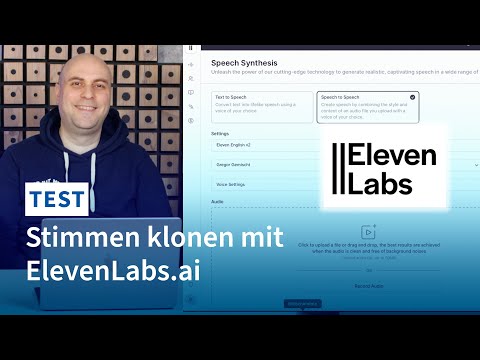 Stimmen klonen mit KI von ElevenLabs