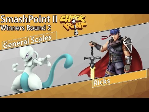 SmashPoint II - General Scales (Mewtwo) Vs. Ricks (Ike, Sheik) Winners Round 2
