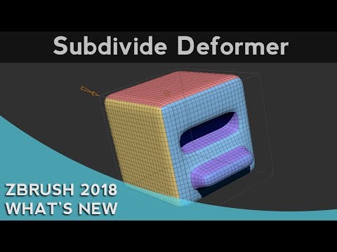 042 ZBrush 2018 Subdivide Deformer