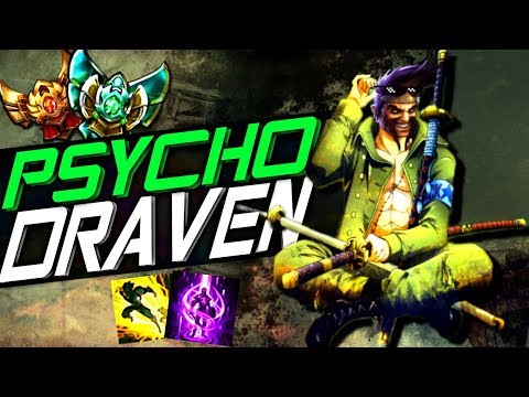 PSYCHO DRAVEN!! - in •PLAT ELO• [Best Moments] - Best Draven World - Vincent´s Draven
