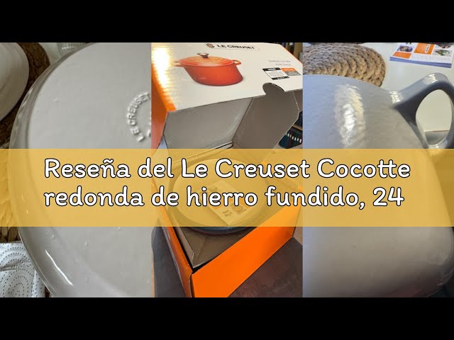 Vídeo relacionado con Le Creuset Cocotte redonda de hierro fundido, 24 cm, 4, 2 L, Todas Las Fuentes de Calor incluso inducción, Cereza, 21177240602430