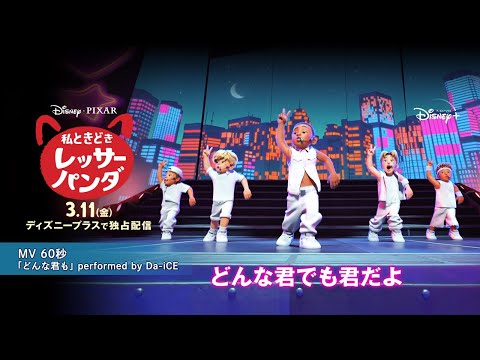 『私ときどきレッサーパンダ』｜「どんな君も」performed by Da-iCE MV 60秒｜Disney+ (ディズニープラス）