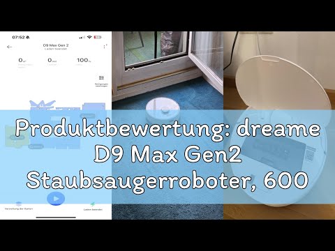 Produktbewertung: dreame D9 Max Gen2 Staubsaugerroboter, 6000Pa Saugroboter mit Wischfunktion, Beweg