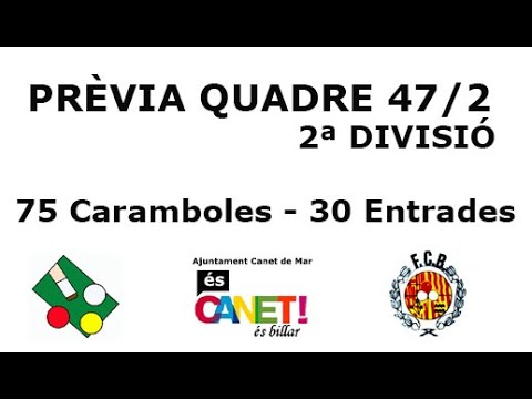 PRÉVIA QUADRE 47/2 2ª DIVISIÓ  BILLAR 2