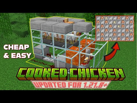 COOKED CHICKEN Farm | 1.21.8+ | EASY & CHEAP