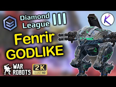 Fenrir machine gun GODLIKE in Diamond 3 war robots gameplay wr robot