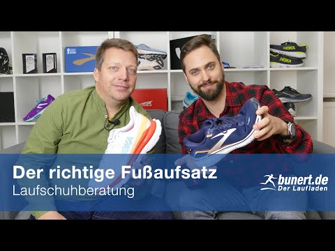 Gibt es den richtigen Fußaufsatz? - Laufschuhberatung mit Lukas und Martin | bunert.de