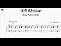 AOR Rhythms Beat Pattern Riff Piano