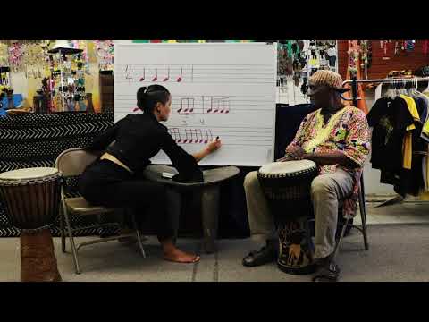 West African Music, learning the basics of rhythm - (beat, meter, and subdivision) tutorial 1
