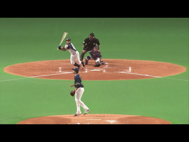 【2回裏】満塁のチャンスでファイターズ・中島卓の走者一掃となるタイムリー3ベースヒット!! 2018/6/15 F-S