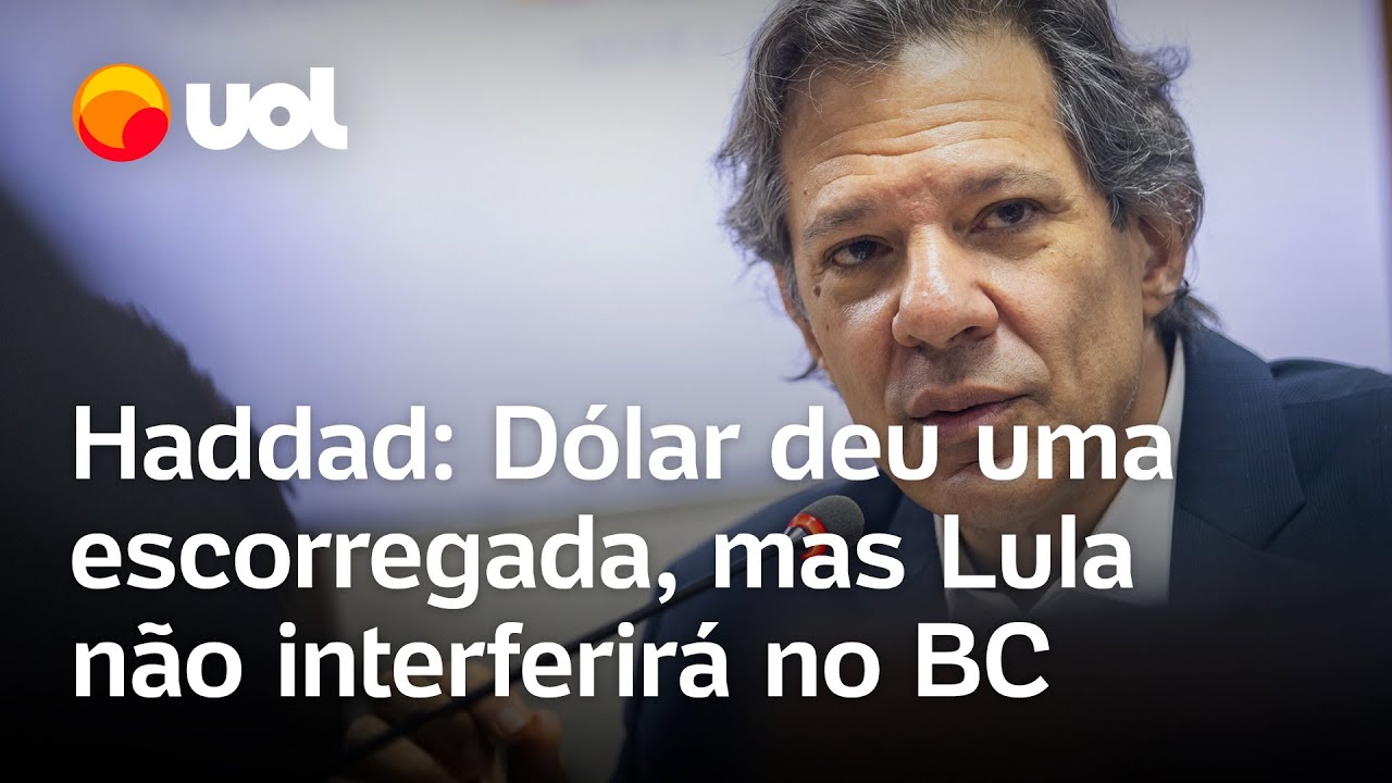 Dólar deu uma escorregada, mas Lula não pressionará Galípolo, diz Haddad