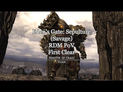 FFXIV E4S | Titan (Savage) Clear | RDM PoV