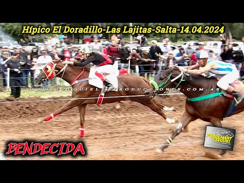 Club Hipico El Doradillo-Las Lajitas-Salta Domingo 14 de Abril del 2024 1°BENDECIDA  vs  2°MI REY