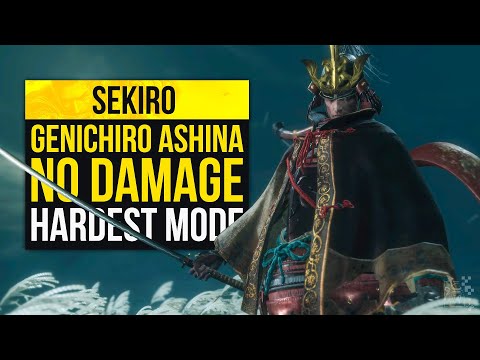 ► Sekiro Genichiro Ashina No Damage Run On Hardest Mode - First Encounter ( Charmless, NG+7, )