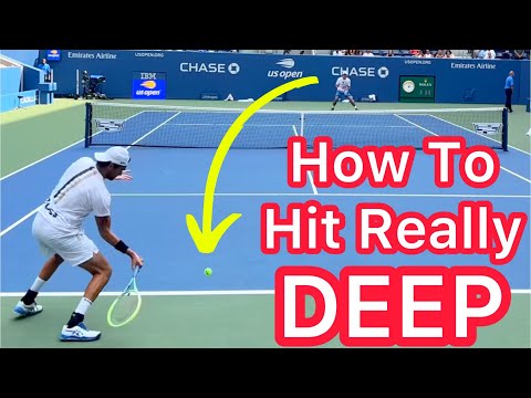 How To Hit DEEP Forehands & Backhands (Tennis Aiming Strategy)