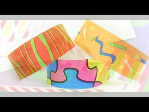 Party printed paper wristband, packaging type: box