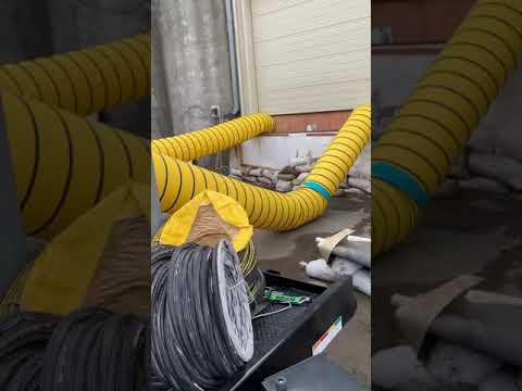 CDI 5000 cfm desiccant on large commercial water damage in Healdsburg