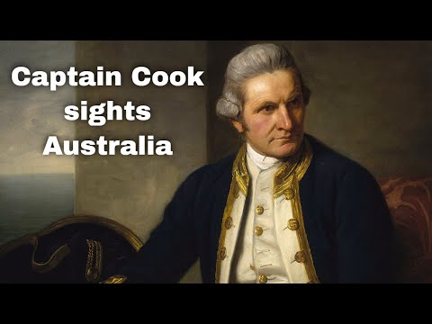 19th April 1770: British explorer Captain James Cook first sights Australia from HMS Endeavour