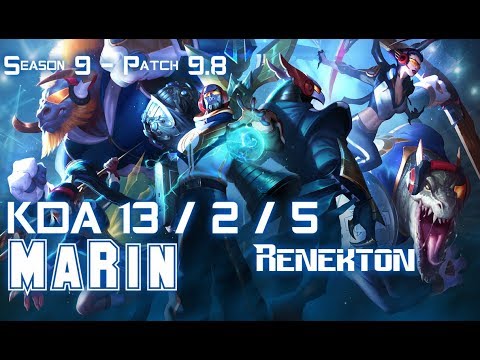 MaRin RENEKTON vs HECARIM Top - Patch 9.8 KR Ranked