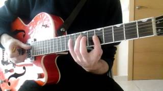 Stray Cats - I Won&#39;t Stand In Your Way (Guitar Solo Tutorial)