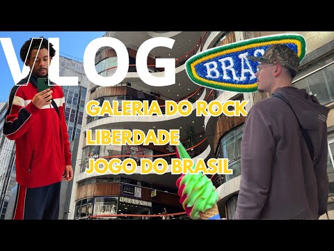Compras na GALERIA DO ROCK + almoço na liberdade e jogo do Brasil em Mogi🛍️⚽️🇧🇷