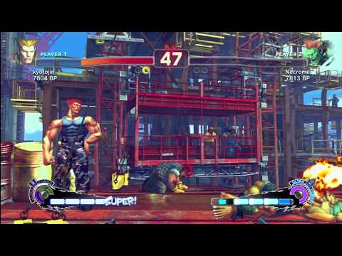 SSF4 - kyotojin (Guile) vs. Necrome (Blanka)